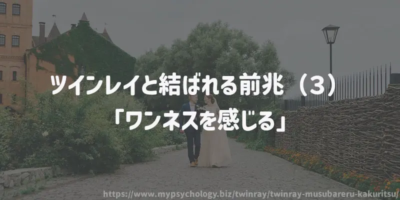 ツインレイと結ばれる?(3)「ワンネスを感じる」