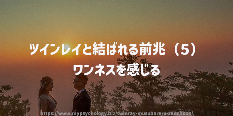 ツインレイと結ばれる前兆(5)ワンネスを感じる