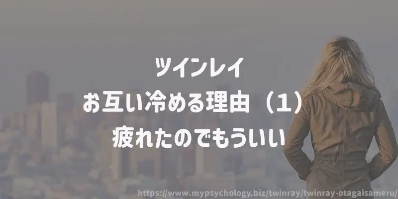 ツインレイ【お互い冷める理由(1)】疲れたのでもういい