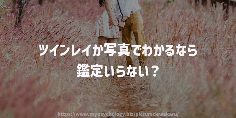 ツインレイか写真でわかるなら鑑定いらない?